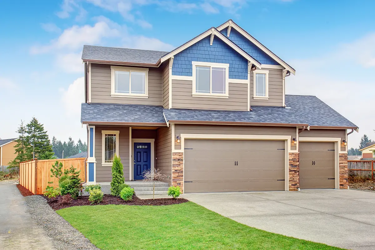 exterior of a residential home