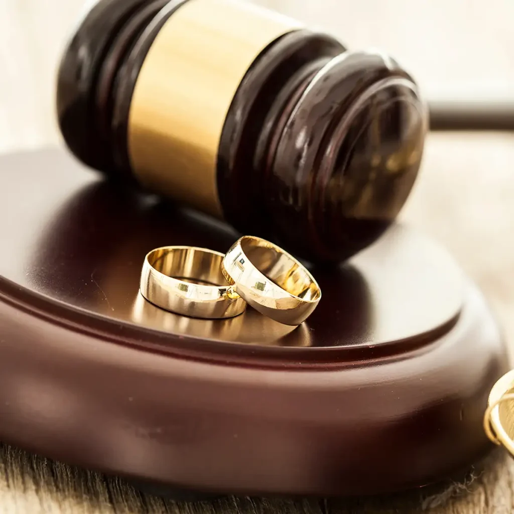 concept of divorce - family law attorney website design services