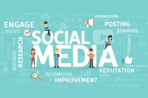 Right Click Digital, Inc.—Social media concept for improving website design in St. Louis, MO.
