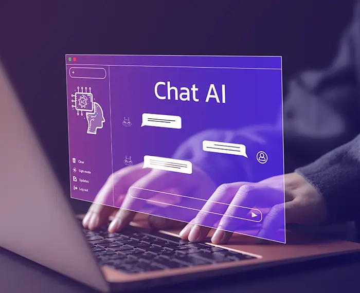 Chat Bot Chat with AI or Artificial Intelligence technology collinsville il